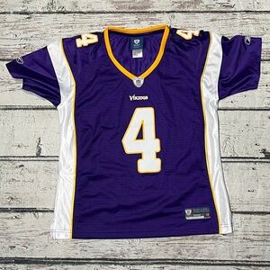 Brett Favre Minnesota Vikings Stitched NFL Football Reebok Jersey Womens